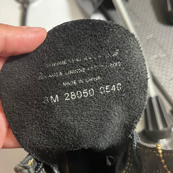 Timberland Mens Navy Blue Nubuck Leather Suede Work Boots Outdoors Size 8 M - Picture 8 of 8